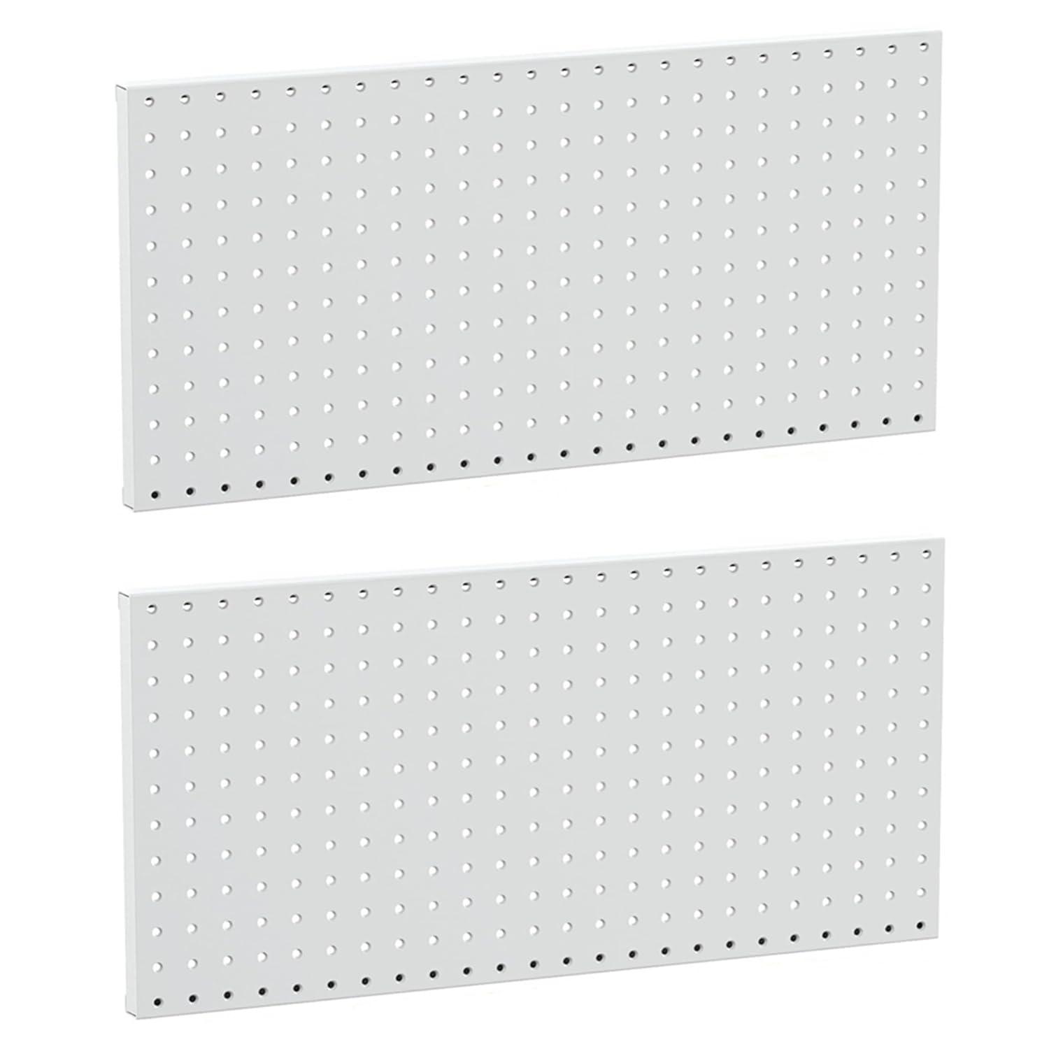 imageTORACK 2Pack 12x24 inch Metal Pegboard Panels for Garage Wall Tool Organizer Pegboard for Workbench Workshop Tool Storage Peg Board for PegsBlack12x24 in