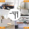 imageTORACK 24quot Folding Shelf Brackets Heavy Duty Shelf Bracket Wall Mounted Triangle Hinges for Shelves Collapsible Table Brackets Workbench Supports for Garage Pack of 224 Inch