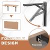 imageTORACK 24quot Folding Shelf Brackets Heavy Duty Shelf Bracket Wall Mounted Triangle Hinges for Shelves Collapsible Table Brackets Workbench Supports for Garage Pack of 218 Inch