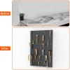 imageTORACK 2Pack 12x24 inch Metal Pegboard Panels for Garage Wall Tool Organizer Pegboard for Workbench Workshop Tool Storage Peg Board for PegsBlack12x24 in