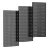 imageTORACK 2Pack 12x24 inch Metal Pegboard Panels for Garage Wall Tool Organizer Pegboard for Workbench Workshop Tool Storage Peg Board for PegsBlack12x24 in