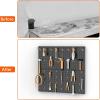 imageTORACK 2Pack 12x24 inch Metal Pegboard Panels for Garage Wall Tool Organizer Pegboard for Workbench Workshop Tool Storage Peg Board for PegsBlack12x24 in
