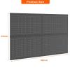 imageTORACK 2Pack 12x24 inch Metal Pegboard Panels for Garage Wall Tool Organizer Pegboard for Workbench Workshop Tool Storage Peg Board for PegsBlack12x24 in