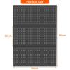 imageTORACK 2Pack 12x24 inch Metal Pegboard Panels for Garage Wall Tool Organizer Pegboard for Workbench Workshop Tool Storage Peg Board for PegsBlack12x24 in