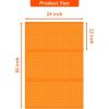 imageTORACK 3 pcs Metal Pegboard Panels for Wall Garage Utility Tools Storage Pegboard for Workbench Shop Modular Peg Board Tool Organizer BoardsPack of 3 BlackOrange