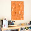 imageTORACK 3 pcs Metal Pegboard Panels for Wall Garage Utility Tools Storage Pegboard for Workbench Shop Modular Peg Board Tool Organizer BoardsPack of 3 BlackOrange