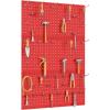imageTORACK 3 pcs Metal Pegboard Panels for Wall Garage Utility Tools Storage Pegboard for Workbench Shop Modular Peg Board Tool Organizer BoardsPack of 3 BlackRed