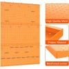 imageTORACK 3 pcs Metal Pegboard Panels for Wall Garage Utility Tools Storage Pegboard for Workbench Shop Modular Peg Board Tool Organizer BoardsPack of 3 BlackOrange