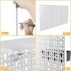 imageTORACK 3Pcs Metal Pegboard Panels for Garage Wall Utility Tools Storage Pegboard for Workbench Modular Peg Board Tool Organizer Board KitPack of 3 BlackGrey