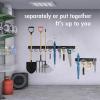 imageTORACK 64 Inch Garage Hooks Tool Organizer Adjustable Wall Mounted Garage Hanger Storage System 16 Hooks ampamp 16 Pegs
