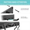 imageTORACK 64 Inch Garage Hooks Tool Organizer Adjustable Wall Mounted Garage Hanger Storage System 16 Hooks ampamp 16 Pegs