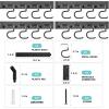 imageTORACK 64 Inch Garage Hooks Tool Organizer Adjustable Wall Mounted Garage Hanger Storage System 16 Hooks ampamp 16 Pegs