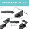 imageTORACK 64 Inch Garage Hooks Tool Organizer Adjustable Wall Mounted Garage Hanger Storage System 16 Hooks ampamp 16 Pegs