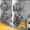 imageTORACK BIKEPAL Space Saving Wall Mounted Swivel Bike Racks Vertical Bike Wall Hangers for Garage Storage Solution 2 Pack2Pack