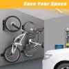 imageTORACK BIKEPAL Space Saving Wall Mounted Swivel Bike Racks Vertical Bike Wall Hangers for Garage Storage Solution 2 Pack4Pack