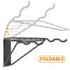 imageTORACK Bike Storage Rack 2 Bicycle Hanger Mountain Bike Wall Mount Foldable Horizontal Bike Holder Bike Hook for Garage Indoor Space Saving Portable Bicycle Stand Reinforced super sturdy