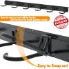 imageTORACK Bike Storage Rack 6 Bike Rack Wall Mount Home and Garage Organizer Vertical Bicycles Hanger Hooks for Indoor Space SavingBlack