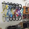imageTORACK Bike Storage Rack 6 Bike Rack Wall Mount Home and Garage Organizer Vertical Bicycles Hanger Hooks for Indoor Space SavingBlack