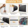 imageTORACK Bike Storage Rack 6 Bike Rack Wall Mount Home and Garage Organizer Vertical Bicycles Hanger Hooks for Indoor Space SavingBlack