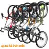 imageTORACK Bike Storage Rack 6 Bike Racks ampamp 5 Hooks for Garage Wall Mount Vertical Bicycles Hanger for Home Space Saving up to 600lbs 64inch