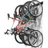 imageTORACK Bike Storage Rack Wall Mount Garage Bike Hanger for 5 Bicycles Adjustable Bike Hooks for Home indoor Holds Up to 300lbs