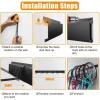 imageTORACK Bike Storage Rack Wall Mount Garage Bike Hanger for 5 Bicycles Adjustable Bike Hooks for Home indoor Holds Up to 300lbs