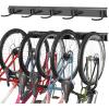 imageTORACK Bike Storage Rack Wall Mount Garage Bike Hanger for 5 Bicycles Adjustable Bike Hooks for Home indoor Holds Up to 300lbs