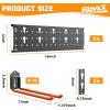 imageTORACK Garden Tool Organizer Wall Mount Garage Folding Chair Storage Rack Tools Rack for Shovels Rakes Broom Ladders Hooks for Keyhole Style Shelving Unit4 panels with 10 hooks