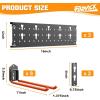 imageTORACK Garden Tool Organizer Wall Mount Garage Folding Chair Storage Rack Tools Rack for Shovels Rakes Broom Ladders Hooks for Keyhole Style Shelving Unit3 panels with 8 hooks