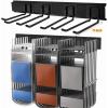 imageTORACK Tool Storage Rack Heavy Duty Steel Garage Wall Mount Garden Tool Organizer for Ladders Chairs Shovels Broom Power tools 8Pack 57quot11quot Mixed Hooks up to 800 lbsMetal Rack