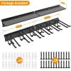 imageTORACK Tool Storage Rack Heavy Duty Steel Garage Wall Mount Garden Tool Organizer for Ladders Chairs Shovels Broom Power tools 8Pack 57quot11quot Mixed Hooks up to 800 lbsUpgraded Metal Rack
