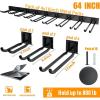 imageTORACK Tool Storage Rack Heavy Duty Steel Garage Wall Mount Garden Tool Organizer for Ladders Chairs Shovels Broom Power tools 8Pack 57quot11quot Mixed Hooks up to 800 lbsMetal Rack
