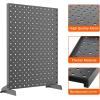 imageTORACK Pegboard Display Stand for Craft Shows ampamp Fairs 12 x 16 in Metal Tabletop Pegboard Display with Hooks for Christmas Fair EventWhite Pack of 2Black