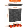 imageTORACK Garage Metal Pegboard with Accessories Tools Organizer Peg Board with Pegboard Hooks Bins Tool Storage Pegboards for WallBlackBlack