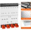 imageTORACK Garage Metal Pegboard with Accessories Tools Organizer Peg Board with Pegboard Hooks Bins Tool Storage Pegboards for WallBlackGray
