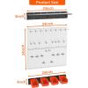 imageTORACK Garage Metal Pegboard with Accessories Tools Organizer Peg Board with Pegboard Hooks Bins Tool Storage Pegboards for WallBlackGray
