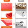 imageTORACK Metal Pegboard Wall Organizer 24quot x 24quot or 12quot x 48quot 70 PCS Tools Storage Pegboard for Garage Tool Organizer Peg Board with Pegboard Hooks for WorkbenchBlackRed