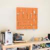 imageTORACK Metal Pegboard Wall Organizer 24quot x 24quot or 12quot x 48quot 70 PCS Tools Storage Pegboard for Garage Tool Organizer Peg Board with Pegboard Hooks for WorkbenchBlackOrange