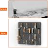 imageTORACK Metal Pegboard Wall Organizer 24quot x 24quot or 12quot x 48quot 70 PCS Tools Storage Pegboard for Garage Tool Organizer Peg Board with Pegboard Hooks for WorkbenchBlackBlack