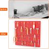 imageTORACK Metal Pegboard Wall Organizer 24quot x 24quot or 12quot x 48quot 70 PCS Tools Storage Pegboard for Garage Tool Organizer Peg Board with Pegboard Hooks for WorkbenchBlackRed