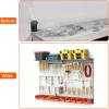 imageTORACK Metal Pegboard with Peg Board Hooks Tools Storage Pegboard with Pegboard Hooks Wall Mounted Storage Bins Shelves Tool Organizer Board with PegsBlackGray
