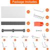 imageTORACK Metal Pegboard with Peg Board Hooks Tools Storage Pegboard with Pegboard Hooks Wall Mounted Storage Bins Shelves Tool Organizer Board with PegsBlackGray