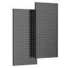 imageTORACK 2Pack 12x24 inch Metal Pegboard Panels for Garage Wall Tool Organizer Pegboard for Workbench Workshop Tool Storage Peg Board for PegsBlack12x24 in