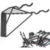imageTORACK Bike Storage Rack 2 Bicycle Hanger Mountain Bike Wall Mount Foldable Horizontal Bike Holder Bike Hook for Garage Indoor Space Saving Portable Bicycle Stand Reinforced super sturdy