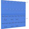 imageTORACK Metal Pegboard Wall Organizer 24quot x 24quot or 12quot x 48quot 70 PCS Tools Storage Pegboard for Garage Tool Organizer Peg Board with Pegboard Hooks for WorkbenchBlackBlue