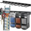 imageTORACK Tool Storage Rack Heavy Duty Steel Garage Wall Mount Garden Tool Organizer for Ladders Chairs Shovels Broom Power tools 8Pack 57quot11quot Mixed Hooks up to 800 lbsMetal Rack