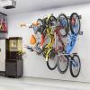 imageTORACK Wall Mounted Bike Storage Rack Vertical Bikes Storage for Garage 5 Bikes Hangers for Wall Modular Bicycle Storage Rack3 Rails 8 Hooks