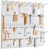 imageTORACK 184PCS Pegboard Accessories Pegboard Hooks Organizer kit with Peg Locks Metal Hooks for Pegboard Storage System
