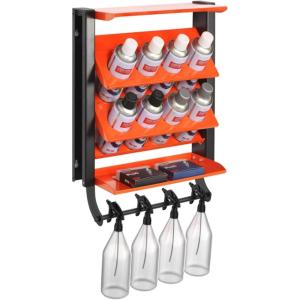 imageTORACK Spray Paint Can Holder Wall Mount Heavy Duty Metal Spray Can Holder for Garage Paint Can Storage Rack for Shop Holds Up to 100 lbs