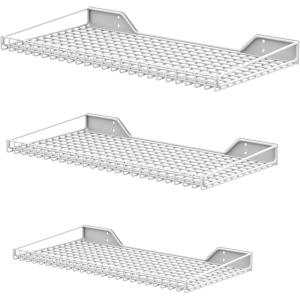 imageTORACK WallMounted Storage Shelves MixedSize Garage Wall Shelving for Closet ampamp Laundry Room HeavyDuty Floating Shelf Holds Up to 65 lbsWhiteWhite